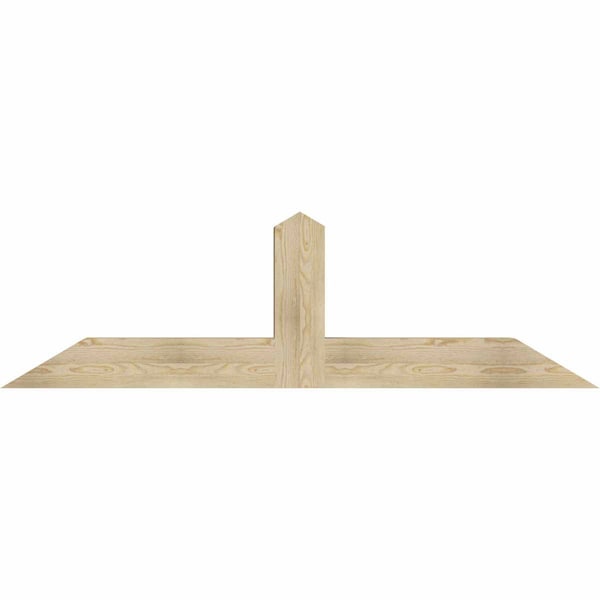 Ekena Millwork Portland Rough Sawn Timber Gable Bracket, Douglas Fir, 72"W x 21"H x 6"D x 6"F, 7/12 Pitch GBW072X21X0606POR00RDF - main